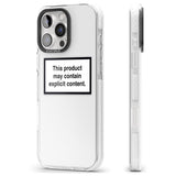 iPhone 16 Pro Max Contains Explicit Content Black Impact Phone Case