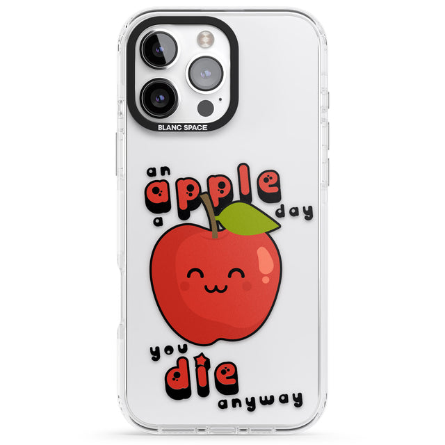 iPhone 16 An Apple a Day Clear Impact Phone Case