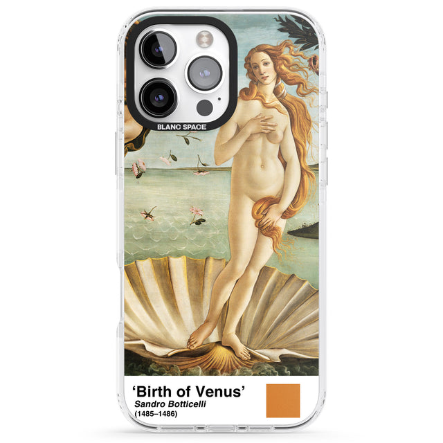 iPhone 16 Pro Max The Birth of Venus Black Impact Phone Case