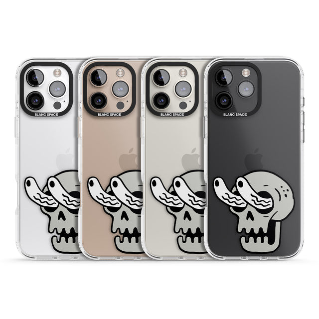 iPhone 16 Pro Max Skull Eyes Black Impact Phone Case