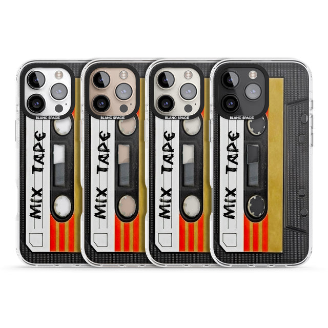 iPhone 16 Pro Max Retro Mix Tape Black Impact Phone Case