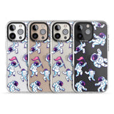 iPhone 16 Pro Max Astronaut Pattern Black Impact Phone Case