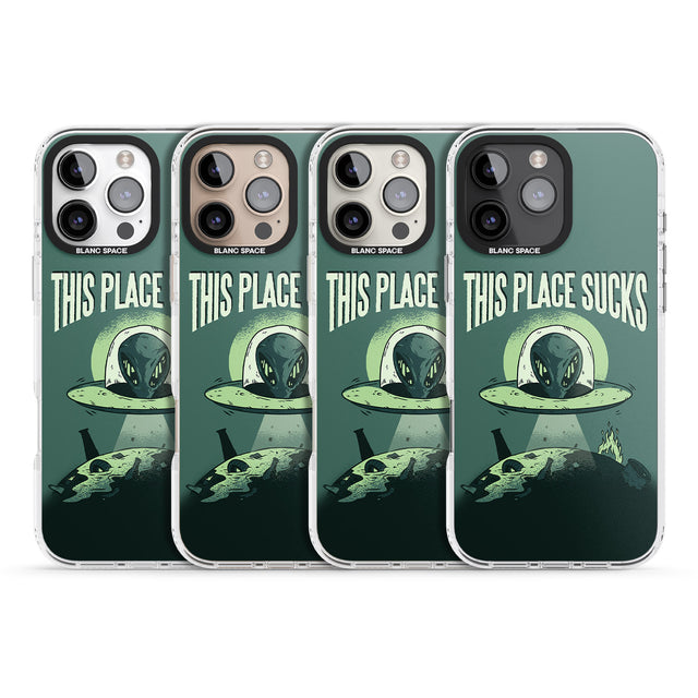 iPhone 16 Pro Max EARTH SUCKS Black Impact Phone Case