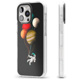 iPhone 16 Pro Max Astronaut Balloon Planets Black Impact Phone Case