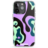 iPhone 16 Pro Max Purple River Black Impact Phone Case