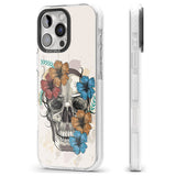 iPhone 16 Pro Max Sugar Skull Floral Black Impact Phone Case