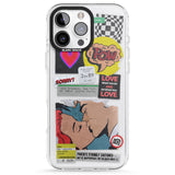 iPhone 16 Pro Max Retro Sticker Mix Black Impact Phone Case