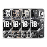 iPhone 16 Pro Max Black Sticker Mix Black Impact Phone Case