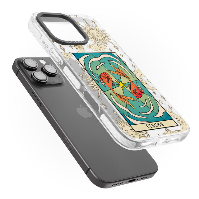 iPhone 16 Pro Max Celestial Zodiac - Pisces Black Impact Phone Case + Magsafe