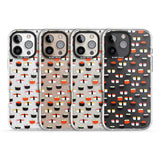 iPhone 16 Pro Max Minimalist Sushi Pattern Black Impact Phone Case