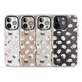 iPhone 16 Pro Max Kawaii Sushi & Rice Black Impact Phone Case