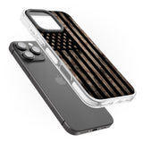 iPhone 16 Pro Max American Flag Camo Black Impact Phone Case