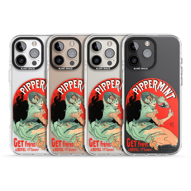 iPhone 16 Pro Max Pippermint Poster Black Impact Phone Case