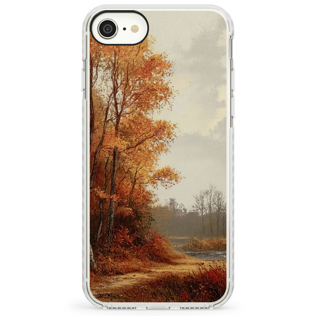 Vintage Autumn Oil PaintingImpact Phone Case for iPhone SE