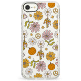 Retro Boho Fall FloralImpact Phone Case for iPhone SE