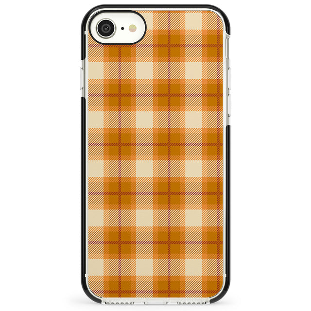 Pumpkin Plaid Impact Phone Case for iPhone SE