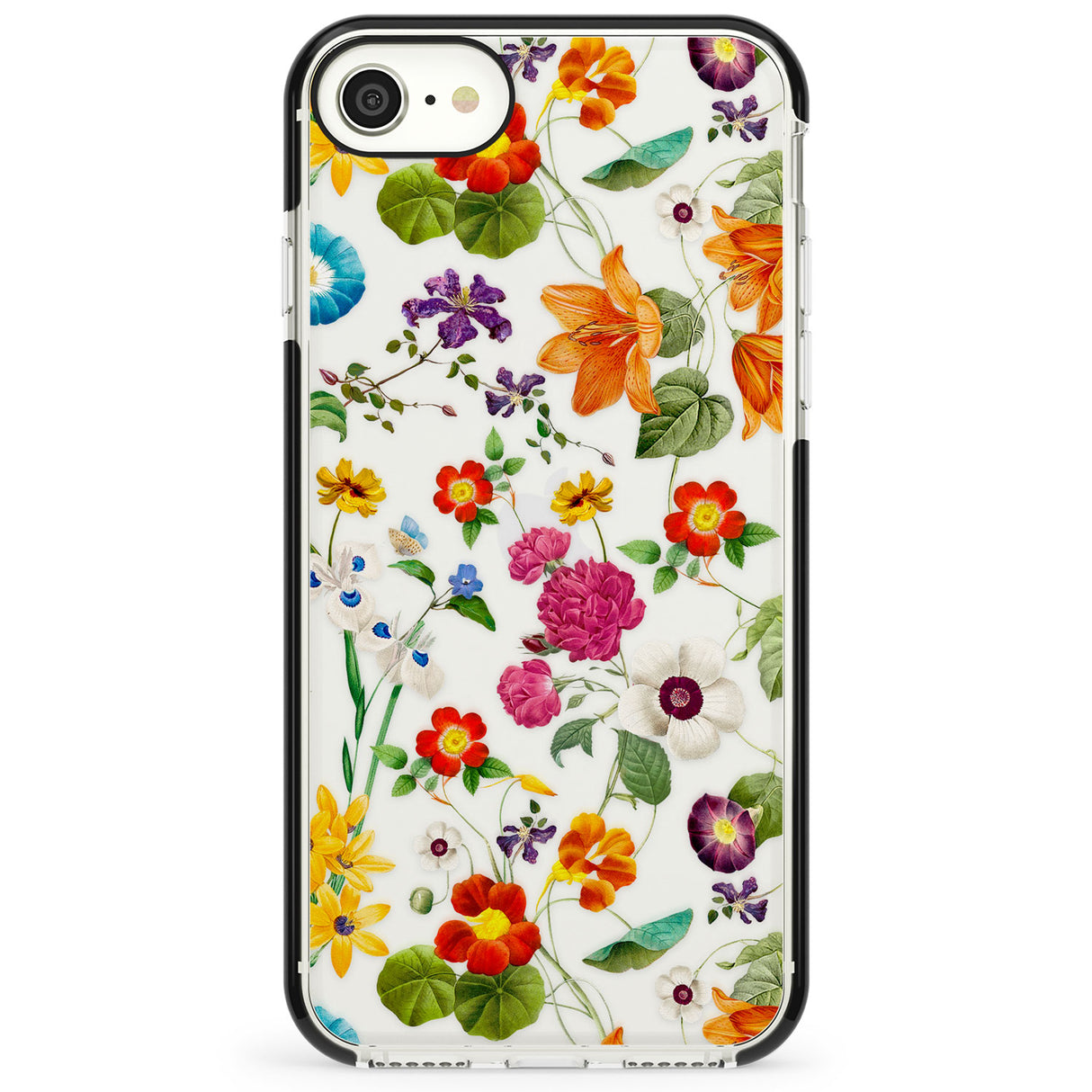 Whimsical Wildflowers Impact Phone Case for iPhone SE