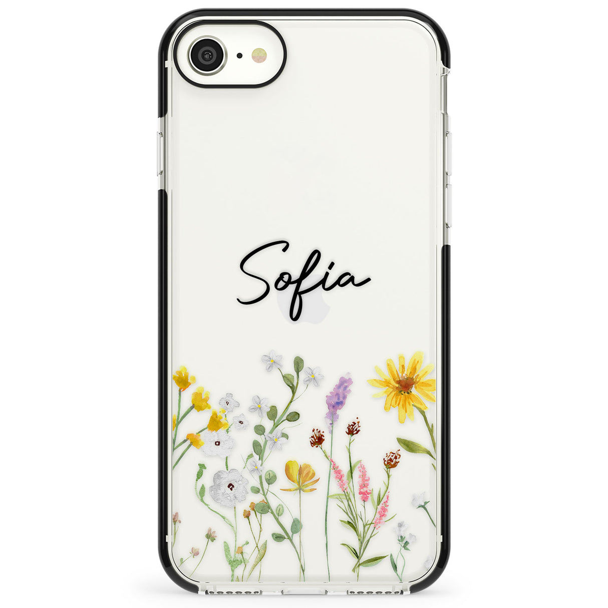 Personalised April Wildfowers Impact Phone Case for iPhone SE