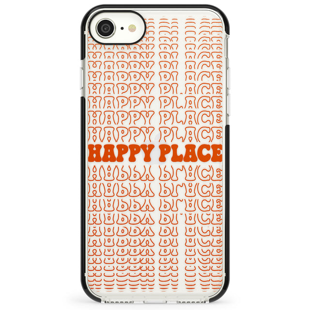 Happy Place (Orange) Impact Phone Case for iPhone SE