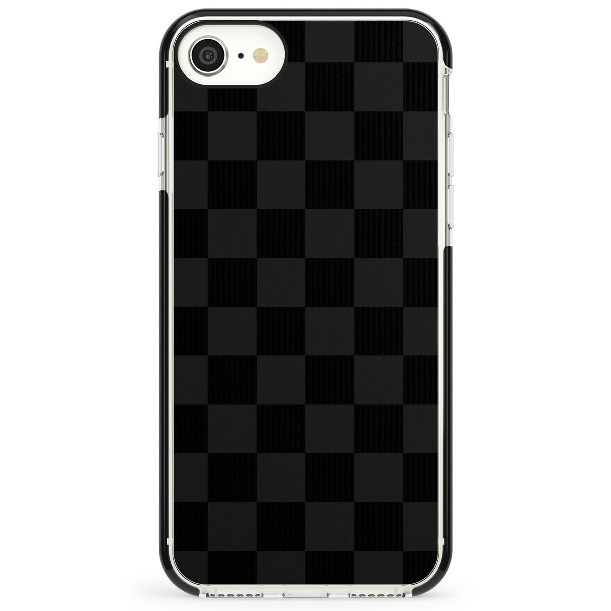 BLACK CHECKERED Impact Phone Case for iPhone SE