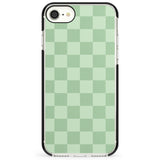 SEAFOAM CHECKERED Impact Phone Case for iPhone SE