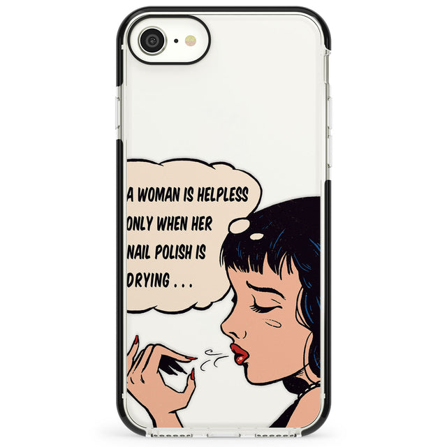 Drying Nails - Pop Art Impact Phone Case for iPhone SE