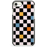 Vibrant Retro Checkered Impact Phone Case for iPhone SE