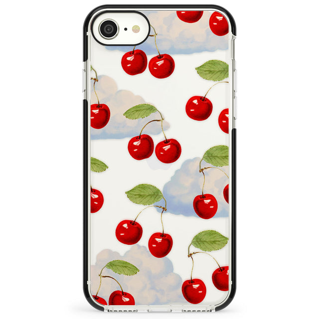 Vintage Cherries & Clouds Impact Phone Case for iPhone SE