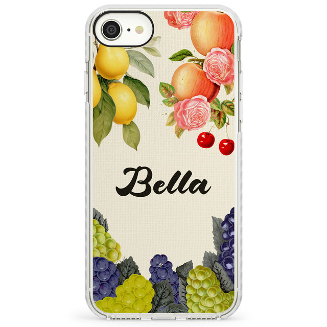 Personalised Vintage FruitsImpact Phone Case for iPhone SE