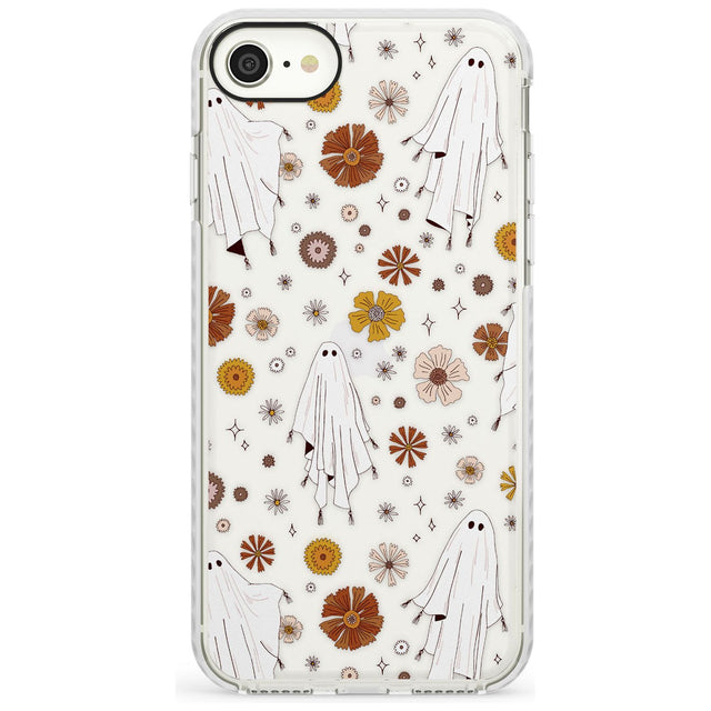 Halloween Skulls and Flowers Phone Case for iPhone SE