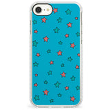 Blue Heartstopper Stars Pattern Phone Case for iPhone SE