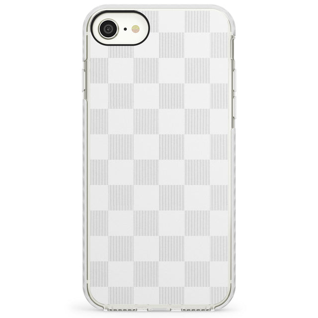 WHITE CHECKEREDImpact Phone Case for iPhone SE