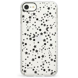 Black Cosmic Galaxy PatternImpact Phone Case for iPhone SE