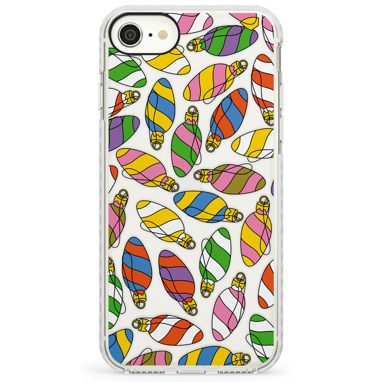 Colourful Holiday OrnamentsImpact Phone Case for iPhone SE