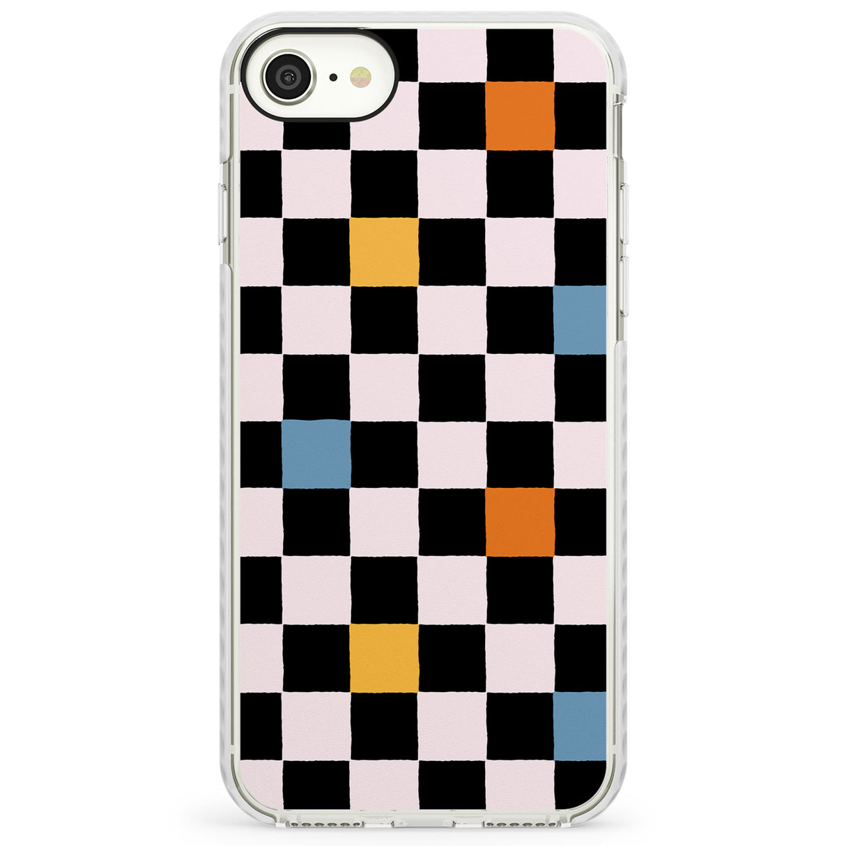 Vibrant Retro CheckeredImpact Phone Case for iPhone SE