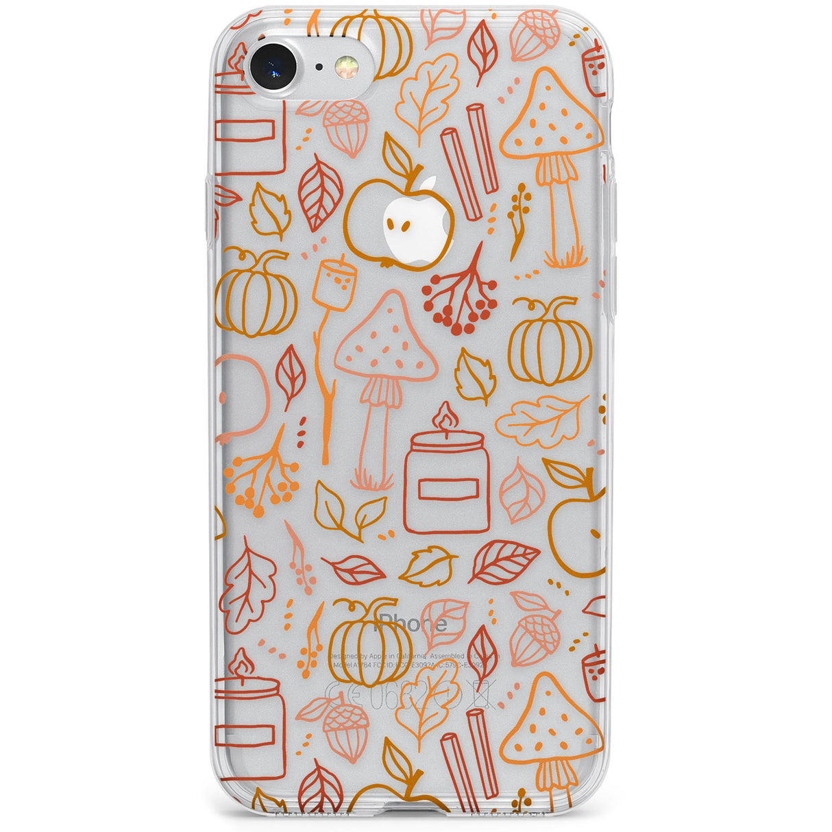 Autumn Line Pattern Phone Case for iPhone SE 2020, iPhone SE 2022