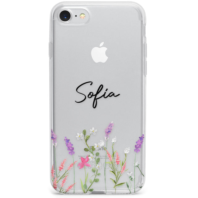 Personalised Lavender Wildflowers Phone Case for iPhone SE 2020, iPhone SE 2022