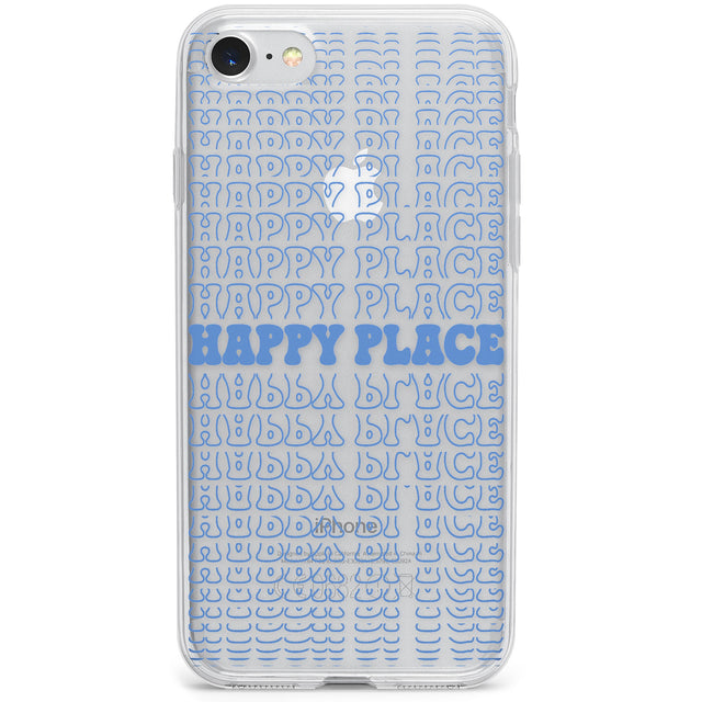 Happy Place (Blue) Phone Case for iPhone SE 2020, iPhone SE 2022