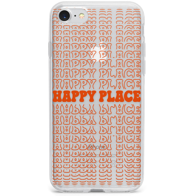 Happy Place (Orange) Phone Case for iPhone SE 2020, iPhone SE 2022