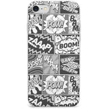 Onomatopoeia (Black & White) Phone Case for iPhone SE 2020, iPhone SE 2022