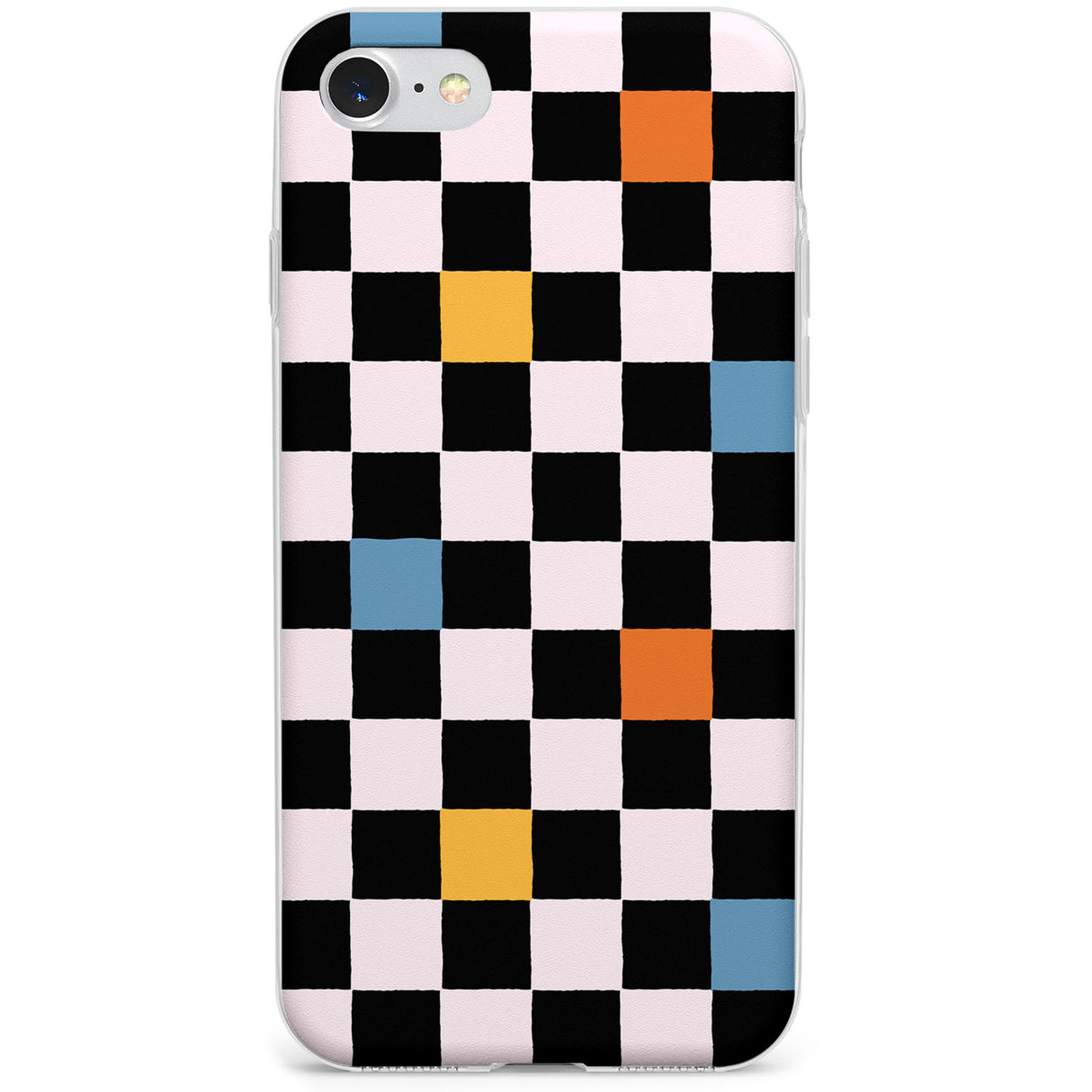 Vibrant Retro Checkered Phone Case for iPhone SE 2020, iPhone SE 2022