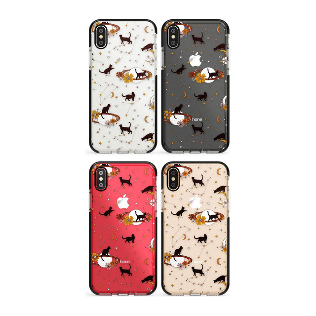 Halloween Skulls and Flowers Phone Case for iPhone X XS Max XR