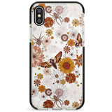 Halloween Skulls and Flowers Phone Case for iPhone X XS Max XR