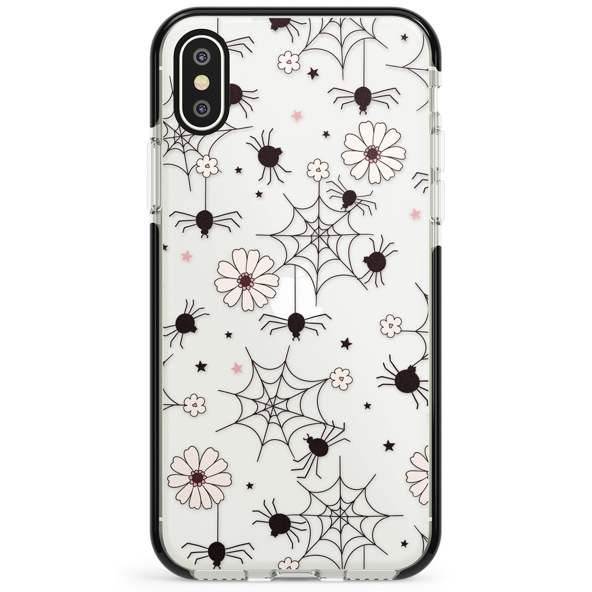 Spiders and Flowers Pattern Phone Case for iPhone X XS Max XR