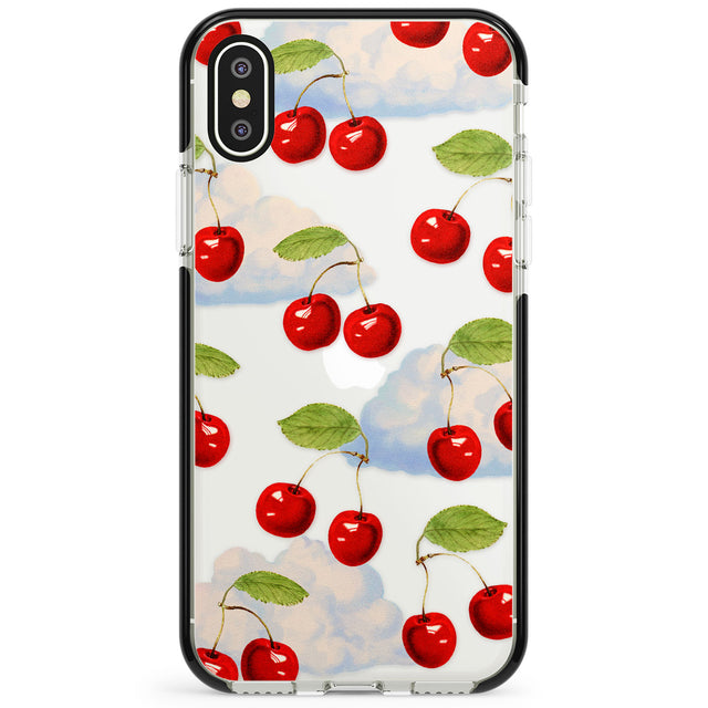 Vintage Cherries & Clouds Phone Case for iPhone X XS Max XR