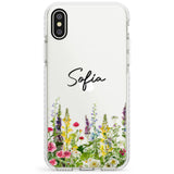 Personalised Garden Wildfowers Impact Phone Case for iPhone X XS Max XR