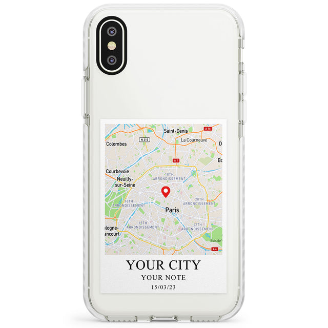 Personalised World Map Impact Phone Case for iPhone X XS Max XR