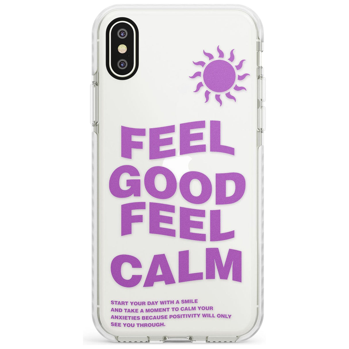 Feel Good Feel Calm (Green) Phone Case for iPhone X XS Max XR