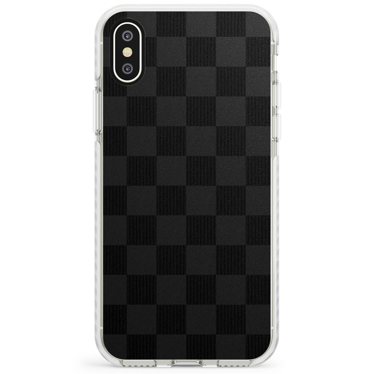 BLACK CHECKERED Impact Phone Case for iPhone X XS Max XR