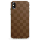 CHOCOLATE CHECKERED Impact Phone Case for iPhone X XS Max XR